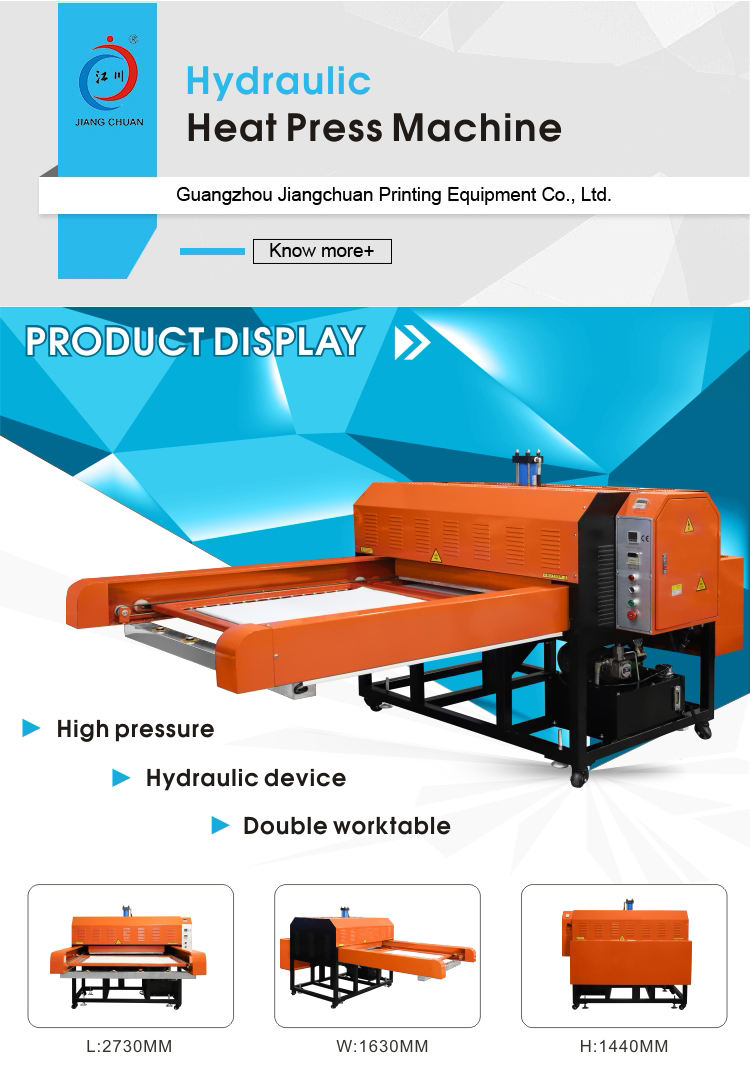 120x150 Large Format Hydraulic Sublimation Heat Press Machine Flat Heat Press