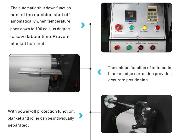 Jiangchuan brand ribbon and polyester roller heat transfer sublimation lanyard heat press printing machine